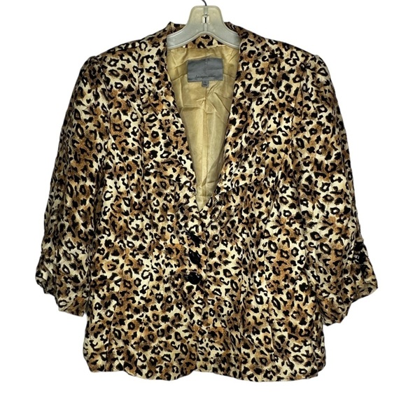 Classiques Entier Animal Print Suit Jacket - Picture 1 of 6